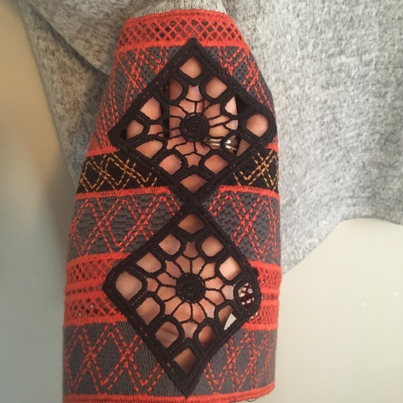 Wanna B Gray Sweater with Embellished Slee… - Picture 5 of 9